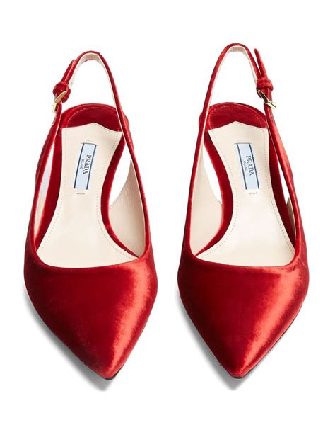 prada velvet dress shoes|women's slingback prada shoes.